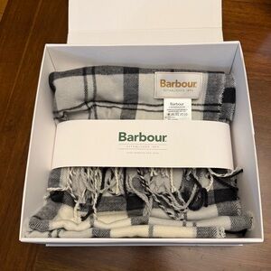 Barbour Monochrome Checkered Scarf